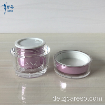 Rosa Hautpflege-Acrylcremedose für Kosmetik